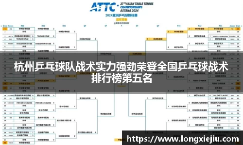 杭州乒乓球队战术实力强劲荣登全国乒乓球战术排行榜第五名